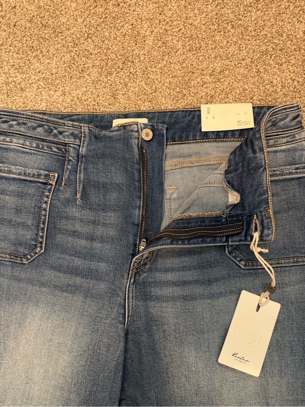 KanCan Denicee High Rise Bootcut Jeans Medium Wash Stretch Fit Size 15/31 NWT - Picture 8 of 16
